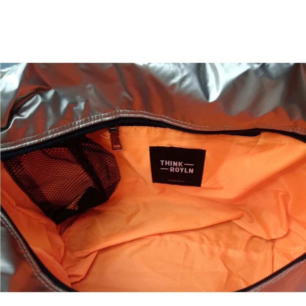 Think Royln Kira Cargo Pocket Tote Bag in Gold - Picture 11 of 12
